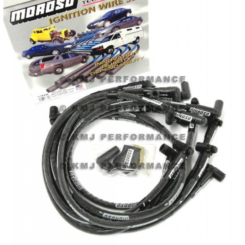 Moroso Performance 72070 Spark Plug Boot 90 Degree; 8 Millimeter Wire; With  Terminal; High Temp Silicone; 8 Boots And Terminals 