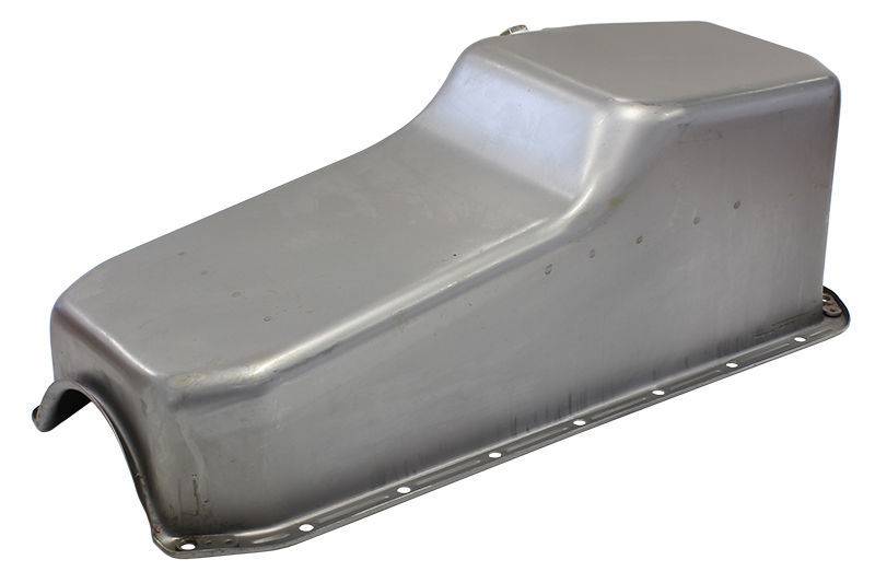 1958-79 SBC Chevy Raw Unplated Oil Pan - Stock Capacity 327 350 400