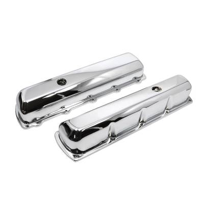 Assault Racing Products - 1964-1980 Oldsmobile 350 455 Chrome Steel Tall Valve Covers - 330 400 425 V8