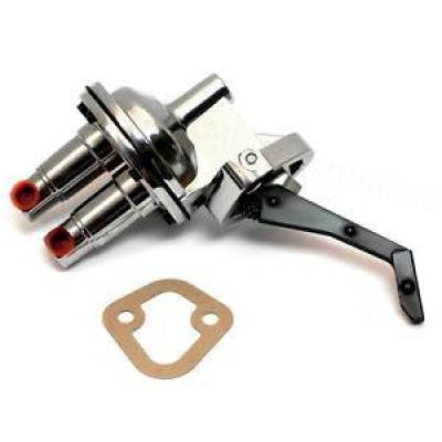 KMJ Performance Parts - Mopar Dodge Plymouth 273 318 340 360 LA V8 Mechanical Chrome Fuel Pump 110GPH HV