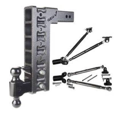 GEN-Y Hitch - GEN-Y Hitch GH-626 2.5" Shank Class V 9" Drop Ball Mount & Pintle 21K Hitch