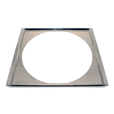 Assault Racing Products - Aluminum 16" Electric Fan Shroud - Universal Fits 24" Crossflow Radiators