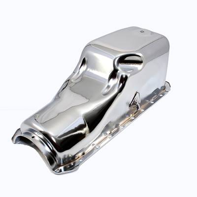 Assault Racing Products - Big Block Chevy 454 Truck Oil Pan - Chrome 6 Qt. 402 427 BBC Pickup 2WD 4WD 4x4