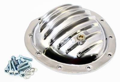 Assault Racing Products - Chevy GMC Truck 10 Bolt Polished Aluminum Front Differential Cover 8.5 Ring Gear