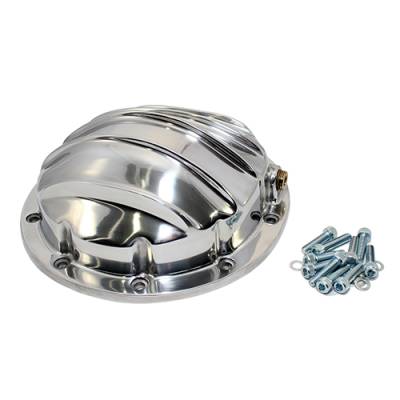 Assault Racing Products - GM Chevy 10 Bolt Polished Aluminum Rear Differential Cover - 8.5" Ring Gear