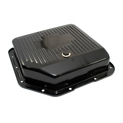 Assault Racing Products - GM Chevy Turbo 350 Black Deep Transmission Pan Hi Capacity Automatic TH350 +2QT.