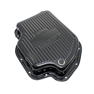 Assault Racing Products - GM Chevy Turbo 400 Black Automatic Transmission Deep Pan - Extra Capacity TH400