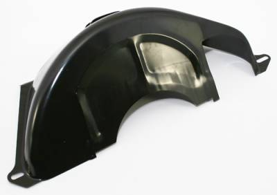 Assault Racing Products - GM Turbo 350 400 Black Flexplate Flywheel Cover GM TH350 TH400 Dust Shield