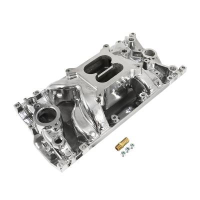 Assault Racing Products - SBC Small Block Chevy 1996-2002 Vortec Air Gap Polished Aluminum Intake 305 350