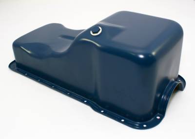 Assault Racing Products - SBF Ford 302 Front Sump Oil Pan Dark Blue - Small Block Windsor 260 289 5.0