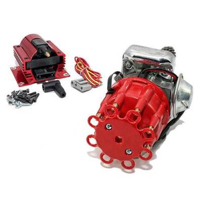 KMJ Performance Parts - 289 302 V8 Small Block Ford Ready to Run Electronic Distributor w/ Super Coil