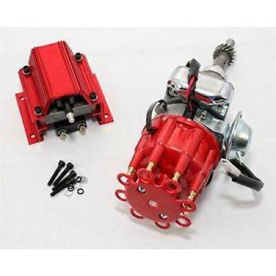 KMJ Performance Parts - Ford Windsor 351W Electronic Ready To Run Drop-In Distributor w/ E-Core Coil