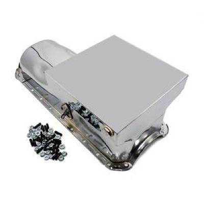 KMJ Performance Parts - 65-90 Big Block Chevy 396 454 Chrome Drag 6qt Oil Pan BBC W/ Moroso 38360 Kit