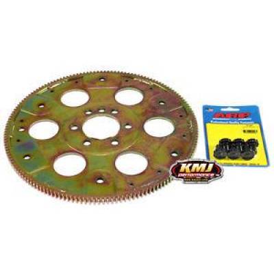 KMJ Performance Parts - SFI 153 Tooth SBC - BBC Chevy Flexplate Internal Balance 350 396 SBC + ARP Bolts