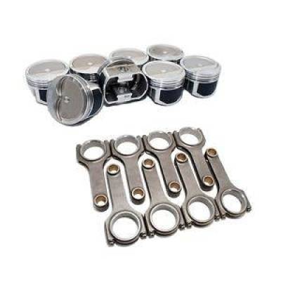 KMJ Performance Parts - Wiseco PTS508A3 Pro Tru Pistons SBC 350 Rev. Dome .30 Over W/ Scat H-Beam Rods