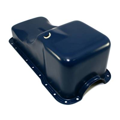 Assault Racing Products - 69-81 SBF Ford 351W Front Sump Blue Oil Pan - Stock Capacity Small Block