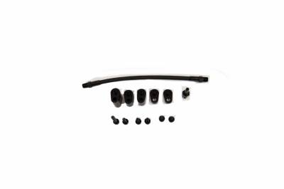 Assault Racing Products - Black LS Engine Coolant Steam Vent Line Kit W/ Plugs LS1 LS2 LS3 LS6 5.7 6.0 Stainless