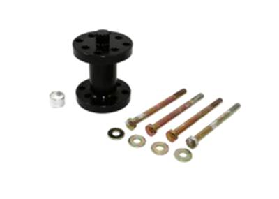 Assault Racing Products - 3.5" Billet Black Aluminum Universal Fan Spacer - Ford/Chevy Stock Car Modified