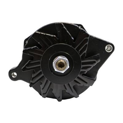 KMJ Performance Parts - Ford 1G Style Black 1-Wire 110 Amp Alternator 1 Groove V-belt