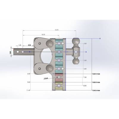 GEN-Y Hitch - GEN-Y Hitch GH-1226 2" Rubber Torsion Hitch 10" Drop Ball Mount & Pintle 16K - Image 3