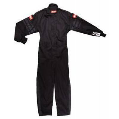 Kids Youth X-Large Black Trim 1 Piece Single Layer Race Driving Safety Fire Suit