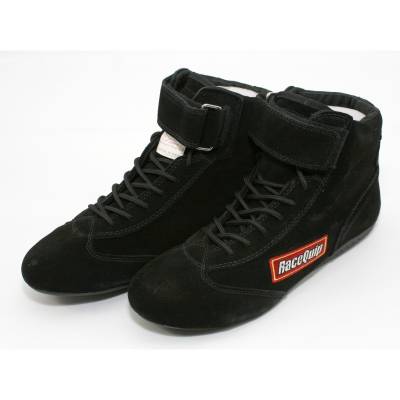 Racequip - RaceQuip 30300100 Size 10 Mid-Top SFI Racing Driving Shoes Black Suede Karting - Image 2