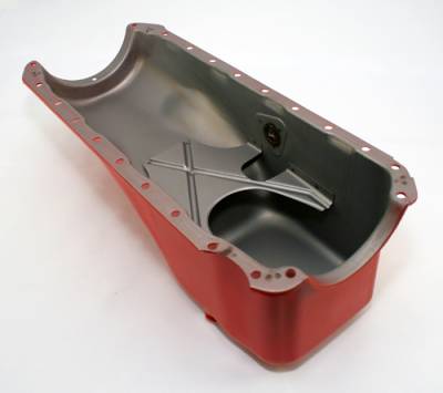 Assault Racing Products - 1965-90 Chevy 396 454 Orange Oil Pan - Stock Capacity Big Block BBC 402 427 - Image 4