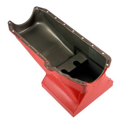 Assault Racing Products - 58-79 SBC Chevy Orange Drag Race Style Oil Pan 7qt - 283 327 350 400 Small Block - Image 2