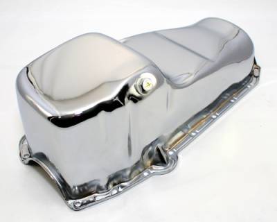 Assault Racing Products - 58-79 SBC Chrome Stock Capacity Oil Pan 283 305 327 350 400 Small Block Chevy - Image 2