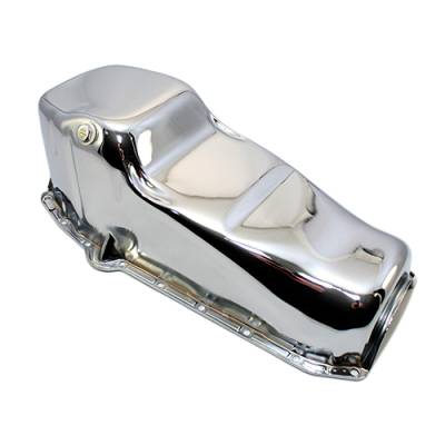 Assault Racing Products - 58-79 SBC Chrome Stock Capacity Oil Pan 283 305 327 350 400 Small Block Chevy - Image 3