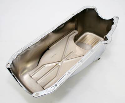 Assault Racing Products - 58-79 SBC Chrome Stock Capacity Oil Pan 283 305 327 350 400 Small Block Chevy - Image 4