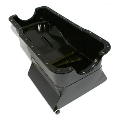 Assault Racing Products - 65-87 SBF Ford 7qt Front Sump Black Drag Race Oil Pan - Small Block 260 289 302 - Image 2