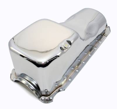 Assault Racing Products - 65-90 Chevy 396 454 Chrome Oil Pan - Stock Capacity 402 427 Big Block BBC - Image 2