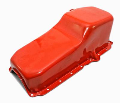 Assault Racing Products - 86-02 SBC Chevy Orange Oil Pan Stock Capacity 305 350 5.7 Vortec 1 pc Rear Main - Image 2