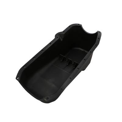 Assault Racing Products - 86-02 SBC Finned Black Aluminum Oil Pan Polished Fins Small Block Chevy 1PC Seal - Image 3