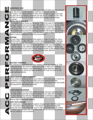 ACC Performance - ACC 34101 11" 1600-1800 Stall Powerglide Torque Converter Dirt Track Racing IMCA - Image 3