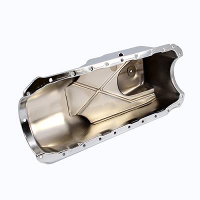 Assault Racing Products - Big Block Chevy 454 Truck Oil Pan - Chrome 6 Qt. 402 427 BBC Pickup 2WD 4WD 4x4 - Image 2