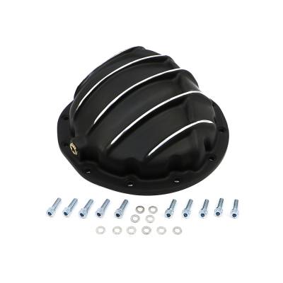 Black Aluminum Finned Differential Cover Chevy GM 12Bolt 12 Bolt Rear Axle