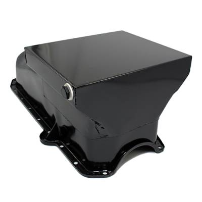 Assault Racing Products - Black Painted 80-85 SBC Drag Style Race 7qt. Oil Pan 305 350 Chevy Small Block - Image 2