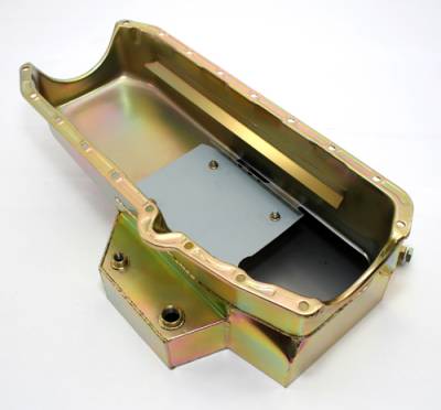 Assault Racing Products - Chevy Small Block 350 383 400 Champ Style Zinc Plated Oil Pan 8 Quart 8qt IMCA - Image 4