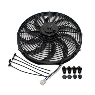 High Performance 8" ATV UTV Black Electric Radiator Cooling Fan w/ Mounting Kit