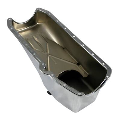 Assault Racing Products - SBC 58-79 Stock Capacity Chrome Oil Pan 4qt 305 327 350 400 Chevy Small Block - Image 2