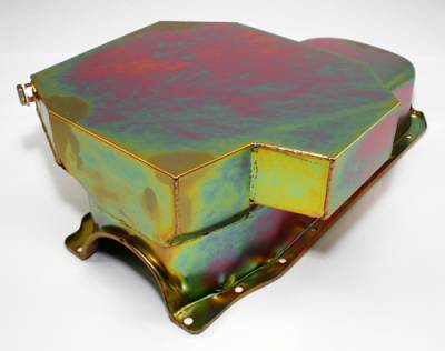 Assault Racing Products - SBC Small Block Chevy Champ Style Zinc Oil Pan 8QT 86+ 1 Piece Rear Main Vortec - Image 1