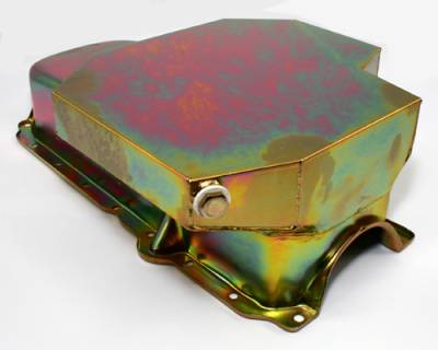 Assault Racing Products - SBC Small Block Chevy Champ Style Zinc Oil Pan 8QT 86+ 1 Piece Rear Main Vortec - Image 2