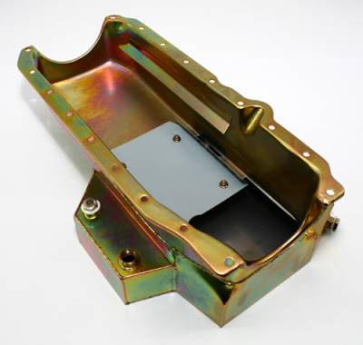 Assault Racing Products - SBC Small Block Chevy Champ Style Zinc Oil Pan 8QT 86+ 1 Piece Rear Main Vortec - Image 4