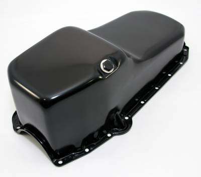 Assault Racing Products - Small Block Chevy 58-79 Stock Capacity Black Painted Oil Pan 327 350 400 SBC - Image 4