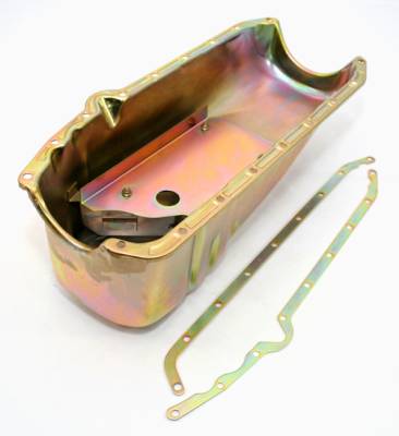 Assault Racing Products - Small Block Chevy 5QT. Claimer Zinc Oil Pan Cheater Style 305 327 350 1955-1979 - Image 2