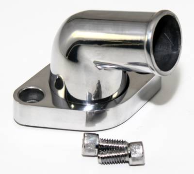 Assault Racing Products - Small Block Chevy Polished Thermostat Housing 15 Deg Swivel Water Neck SBC BBC - Image 3