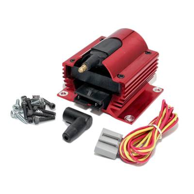 Assault Racing Anodized RED 50KV Low 0.35 OHM Resistance Ignition Super Coil