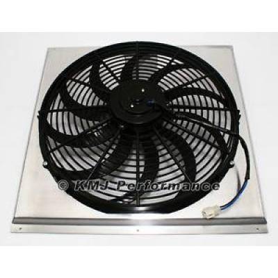 16"; Curved Blade Electric Fan and 24"; Aluminum Shroud Kit - Fits 24x19 Radiator